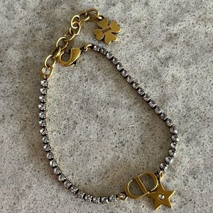 Dior crystal tennis bracelet
